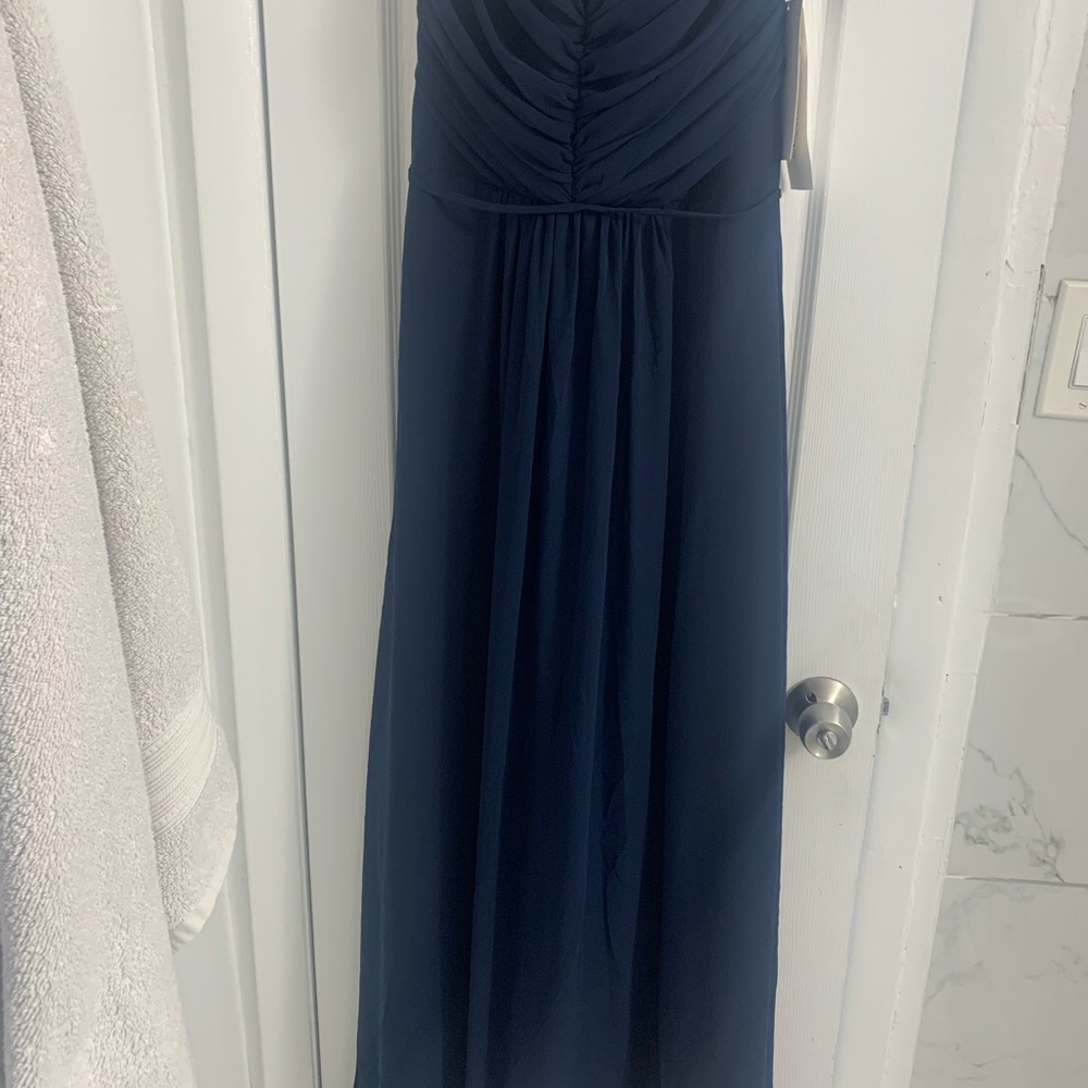 Chic Blue Backless Dress